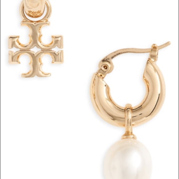 NEW TORY BURCH KIRA MISMATCHED PEAR DROP EARRINGS - Picture 3 of 5